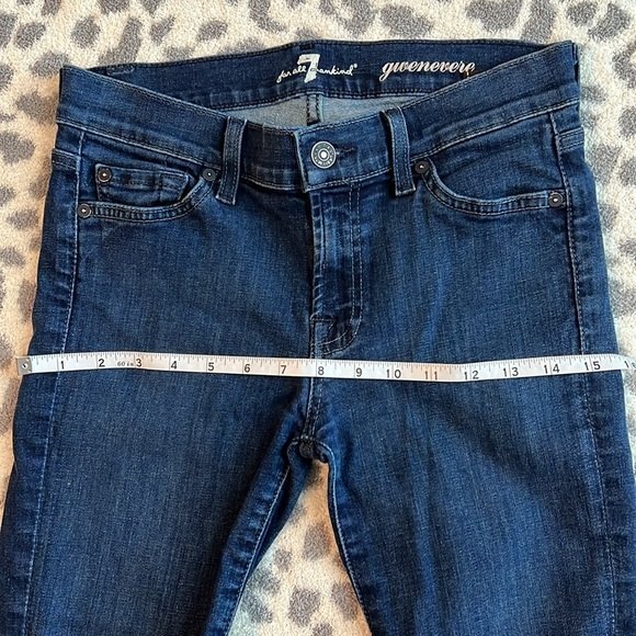 7 For All Mankind Gwenevere Ankle Zip Low Rise Skinny Jean-27 - Picture 10 of 12